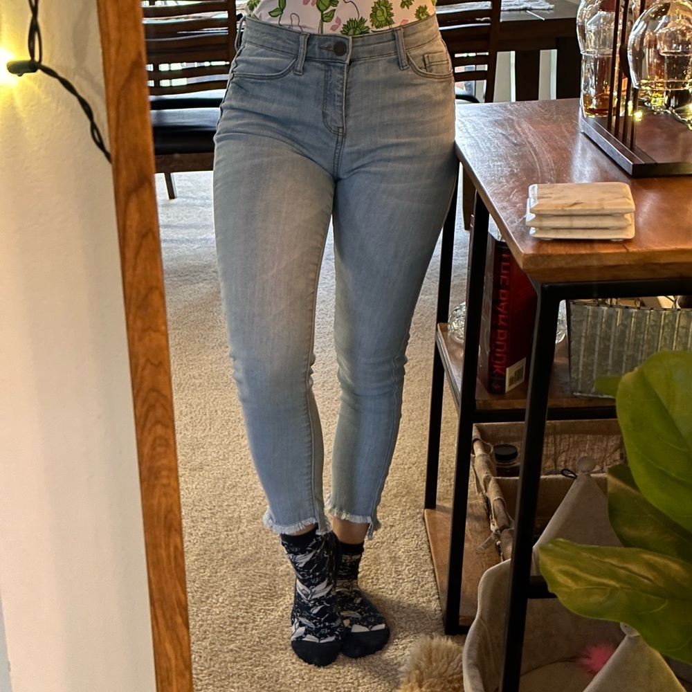 Ankle fray jeans